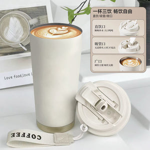Abrir la imagen en la presentación de diapositivas, Labubu Dual-Drink Insulated Water/Coffee Cup - Labubu Closet
